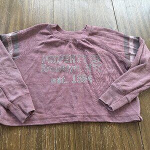Girls Vintage Havana light maroon sweatshirt top long sleeve size Small 7/8